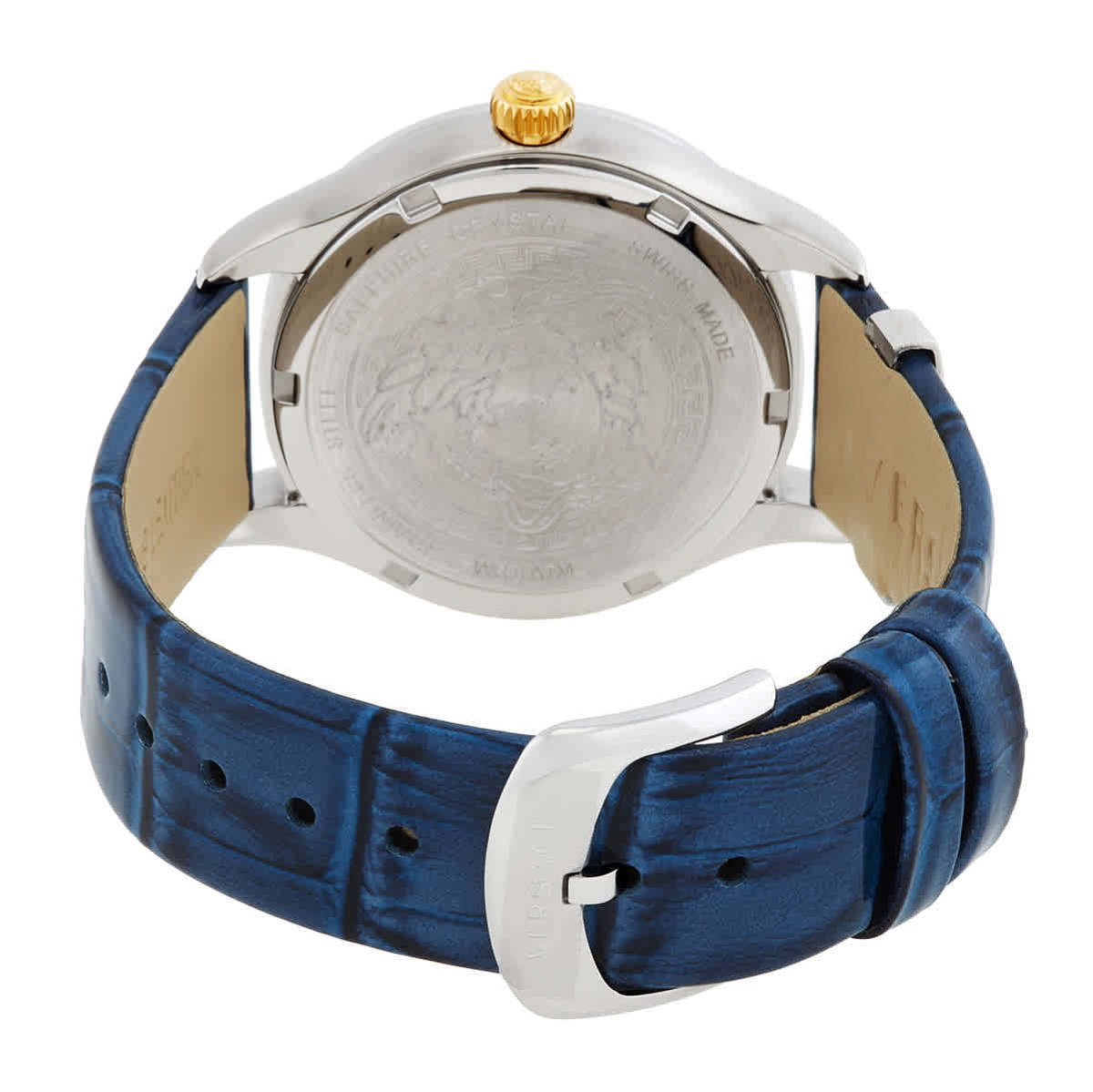 Versace Wome\'ns Watch VE2S00122 Hellenyium Swiss Quartz Blue Dial Leathe… Versace Women main image 4
