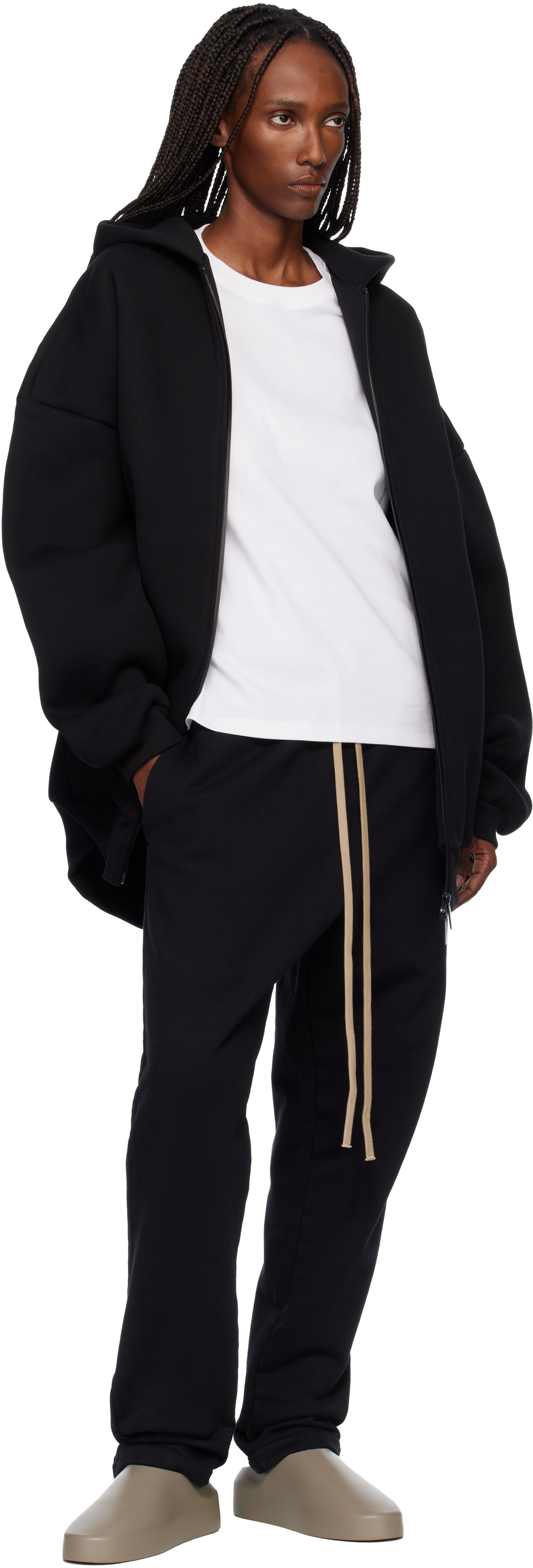 Fear of God Black Athletics Zip Up Hoodie