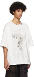 MIHARAYASUHIRO White Dog Print T-Shirt