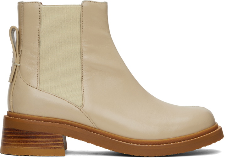 Photo: See by Chloé Off-White Mallory Chelsea Boots