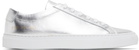 Common Projects Silver Achilles Shiny Sneakers