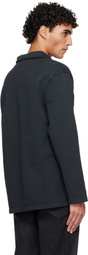 A.P.C. Black Long-Sleeve Polo