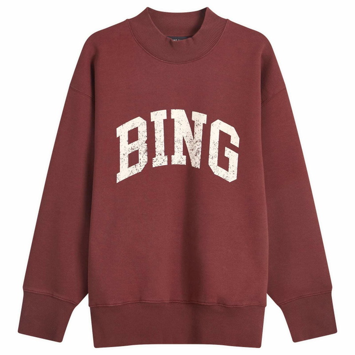 Photo: Anine Bing Women's Bradie Sweatshirt in Burgundy