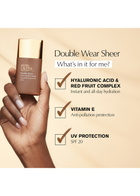 Estée Lauder Double Wear Sheer Long-Wear Foundation SPF20 30ml - 4c3 Soft Tan, spf Foundation , Felt