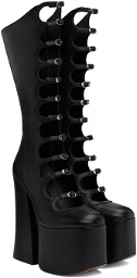 Marc Jacobs Black Multi Buckle Kiki Boots