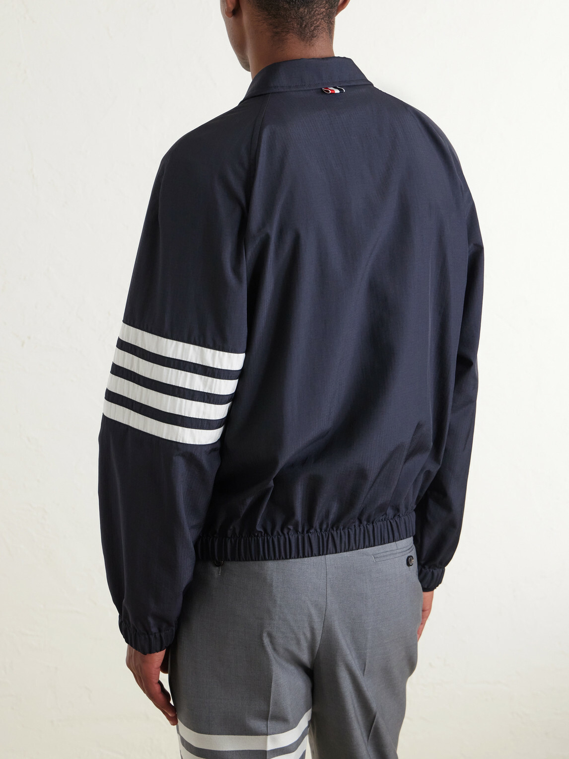 Thom Browne - Striped Ripstop Track Jacket - Blue