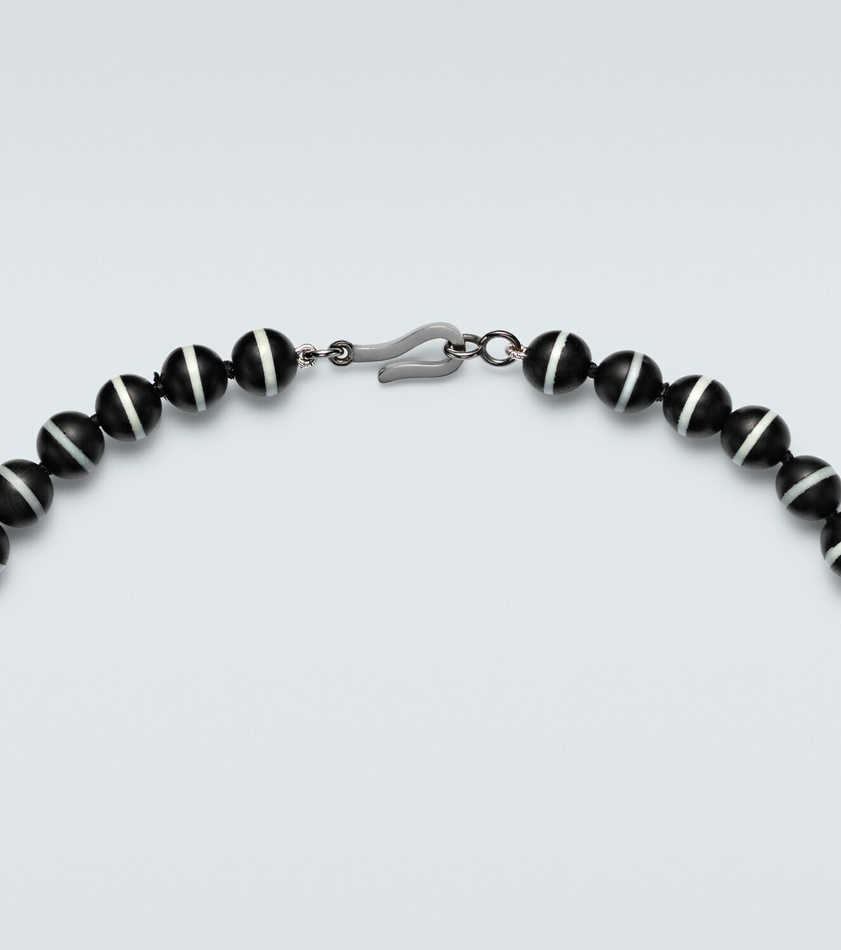 Ileana Makri Sterling silver (925) beaded necklace with gemstones