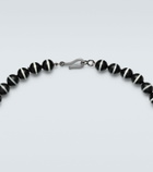 Ileana Makri Sterling silver (925) beaded necklace with gemstones