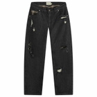 Dime Men's Secret Baggy Denim Jeans in Black Washed