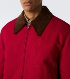Ami Paris Ami de Coeur corduroy-trimmed denim jacket