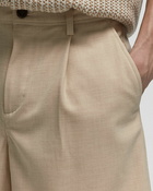 Les Deux Peter Pleated Twill Shorts Beige - Mens - Casual Shorts