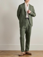 Sunspel - Unstructured Linen Suit Jacket - Green