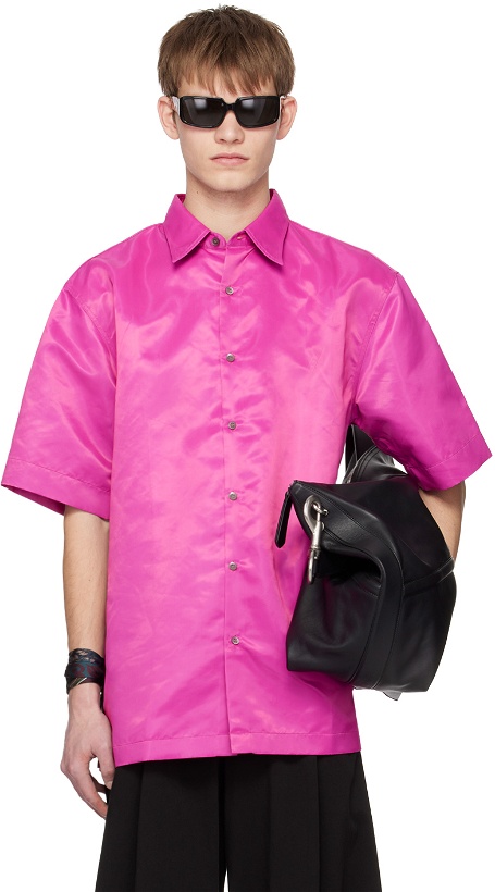 Photo: Dries Van Noten Purple Buttoned Shirt