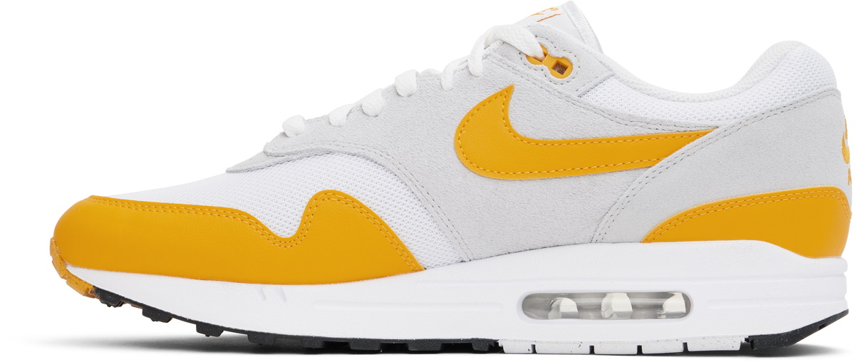 Nike White & Yellow Air Max 1 Essential Sneakers Nike