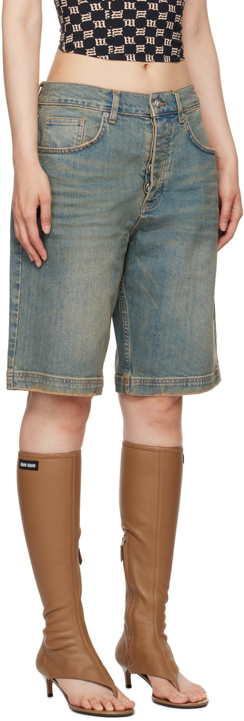 MISBHV Bue Sunset Baggy Denim Shorts