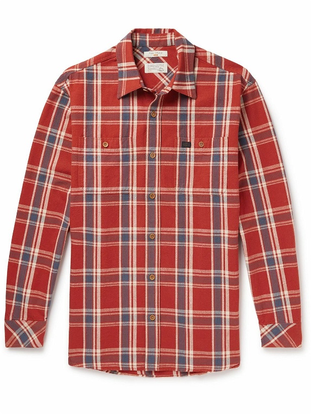 Photo: Nudie Jeans - Filip Checked Cotton-Poplin Shirt - Red