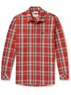 Nudie Jeans - Filip Checked Cotton-Poplin Shirt - Red