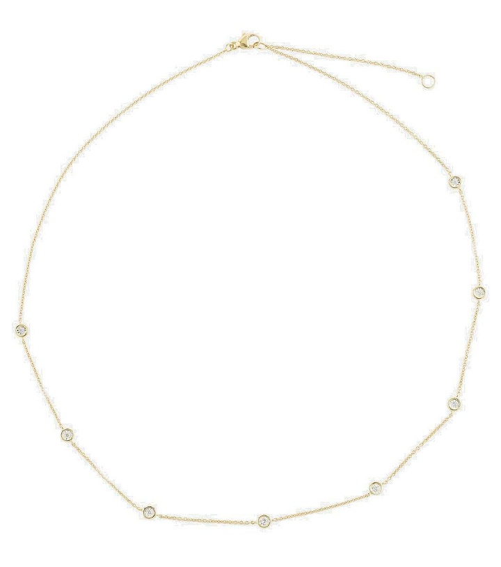 Photo: Stone and Strand Diamonds By The Dozen 10kt gold necklace with diamonds