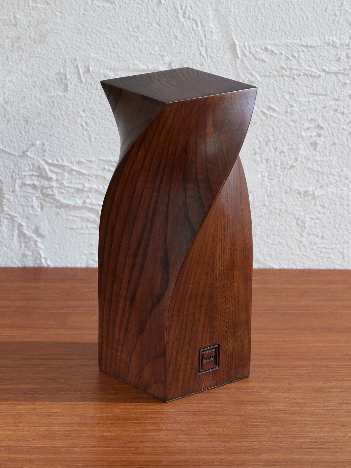 Assouline - Twist Wood and Suede-Trimmed Bookend