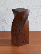 Assouline - Twist Wood and Suede-Trimmed Bookend