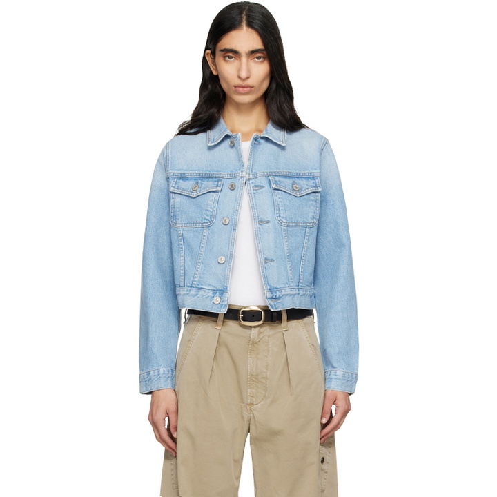 Photo: Citizens of Humanity Blue Charisse Shrunken Denim Jacket