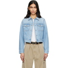 Citizens of Humanity Blue Charisse Shrunken Denim Jacket