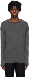 mfpen Gray Rib Long Sleeve T-Shirt