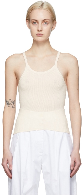 Photo: Arch The Off-White Rib Knit Tank Top