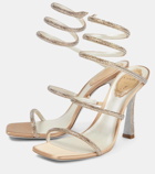 Rene Caovilla Cleo embellished satin sandals