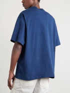 Sacai - Carhartt WIP Logo-Appliquéd Cotton-Jersey T-Shirt - Blue