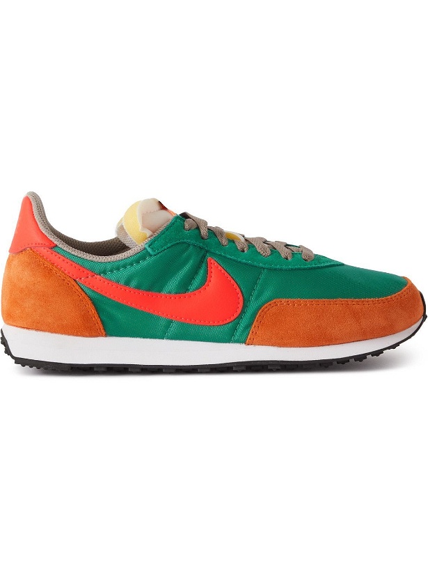 Photo: Nike - Waffle 2 SP Leather and Suede-Trimmed Nylon Sneakers - Green