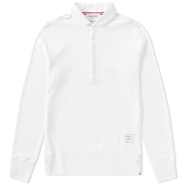 Photo: Thom Browne Long Sleeve Classic Pique Polo