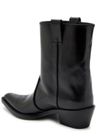 Khaite Clive 35 Leather Ankle Boots Black