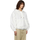 Róhe White Textured Cotton-Blend Anorak Jacket