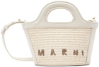 Marni White Tropicalia Micro Tote