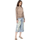Acne Studios Blue Trompe-l’Oeil Denim Shorts