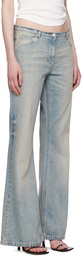 Courrèges Blue Bootcut Jeans