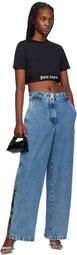 Palm Angels Blue Baggy Jungle Insert Jeans
