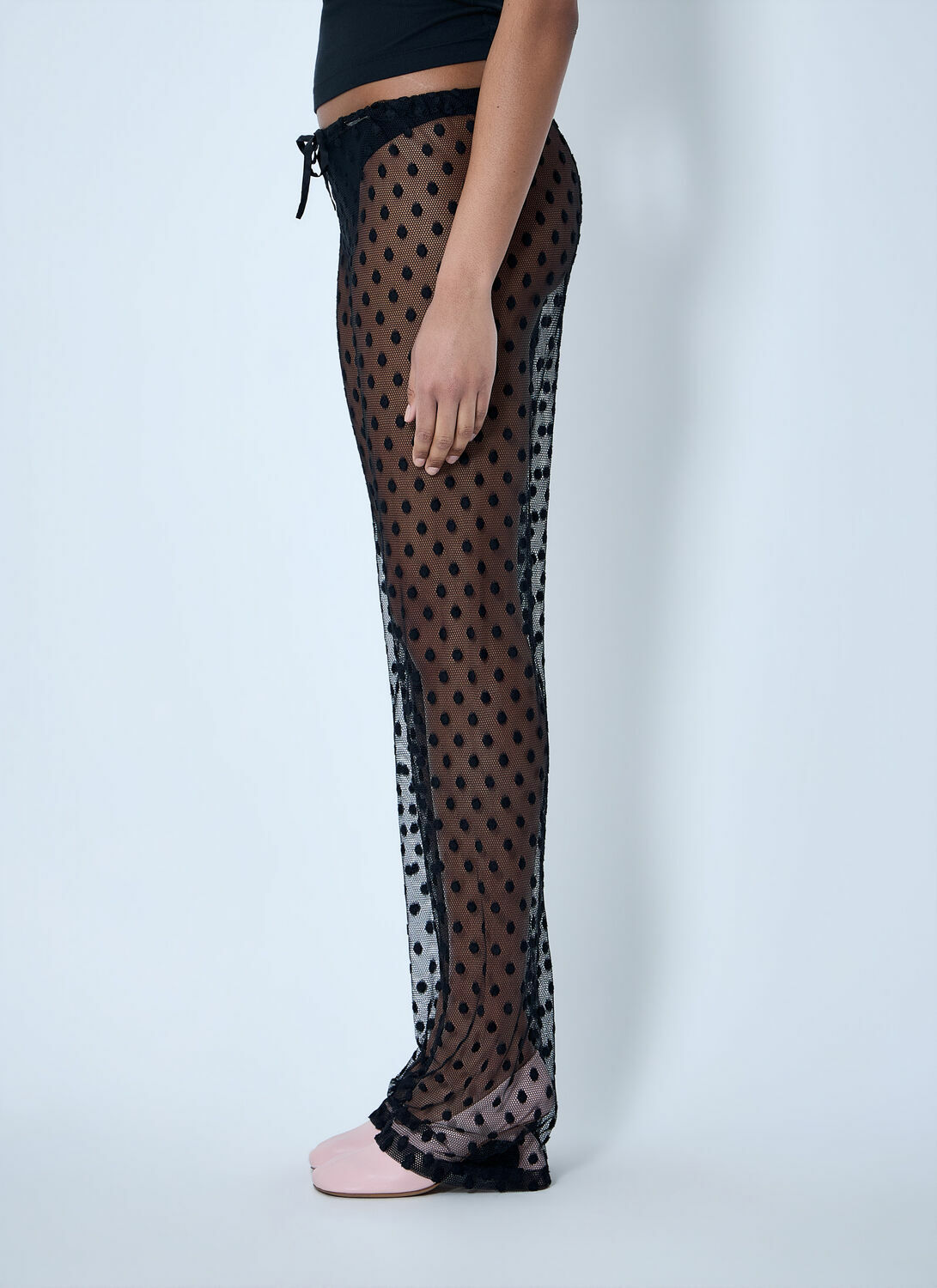 Dries Van Noten Sheer Lace Trousers