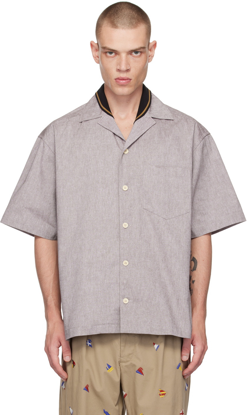 kolor Brown Layered Shirt