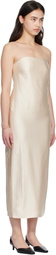 Loulou de Saison Beige GIULIA Bustier Midi Dress