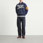 Human Made Men's Half Zip Logo Sweatshirt in Navy