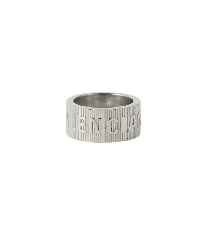Photo: Balenciaga - Force Striped sterling silver ring