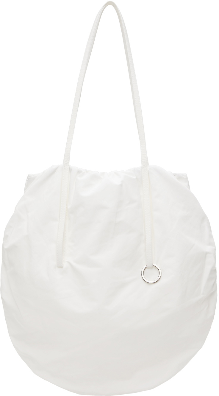 【LOW CLASSIC】24FW RECYCLED KNITTED BAG (2COLORS) Low Classic Women's Recycled Knit Bag in Ivory Low Classic