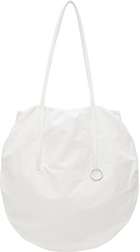 LOW CLASSIC White Shirring String Bag