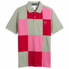 Comme des Garçons SHIRT Men's x Fred Perry Patchwork Polo in Kahki X Mix