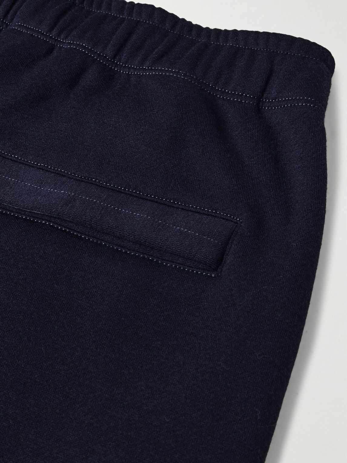 Stone Island - Ghost Tapered Wool and Cotton-Blend Jersey Sweatpants - Blue