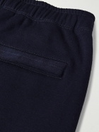 Stone Island - Ghost Tapered Wool and Cotton-Blend Jersey Sweatpants - Blue