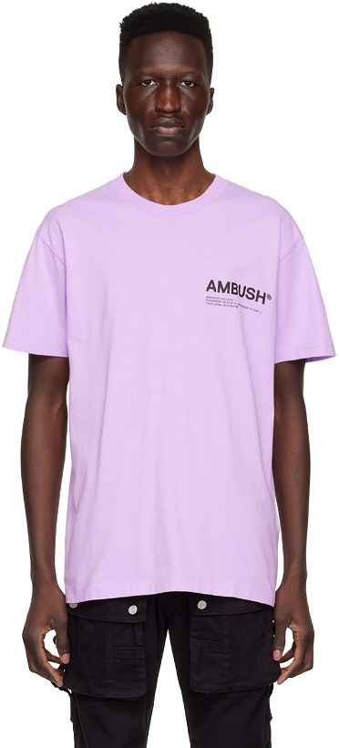 Photo: AMBUSH Purple Cotton T-Shirt