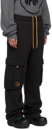 drew house SSENSE Exclusive Black Cartoon Font Lounge Pants